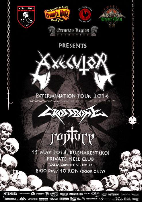 Formatia Axecutor va sustine un concert in Bucuresti